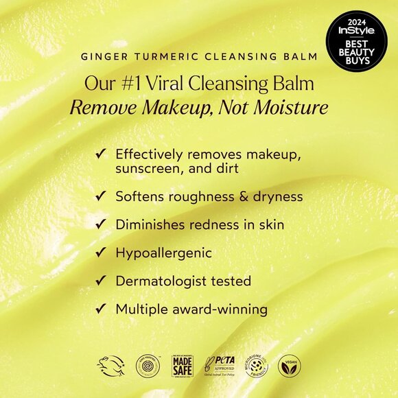 True Botanicals Ginger Turmeric Cleansing Balm 3.4 Oz. - Picture 5 of 8